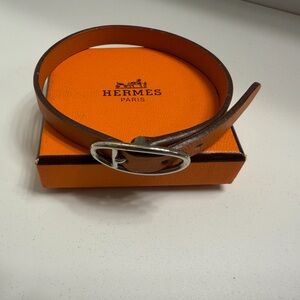 Hermes Behapi Single Tour Leather Bracelet